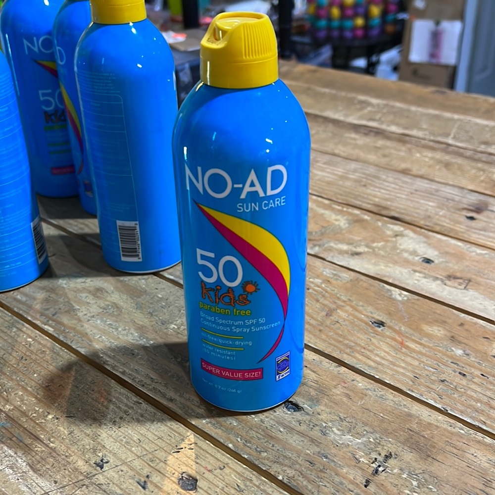NO-AD Kids Sunscreen Spray SPF 50 8.7oz.  Does have exp date 2022.